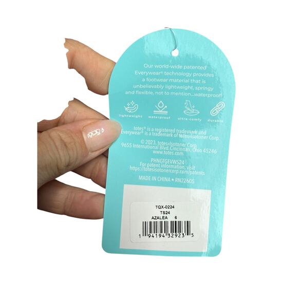 Totes Puffy Platform Slide Sandals Women 6 Magenta Pink Waterproof Pool Beach - Picture 7 of 7